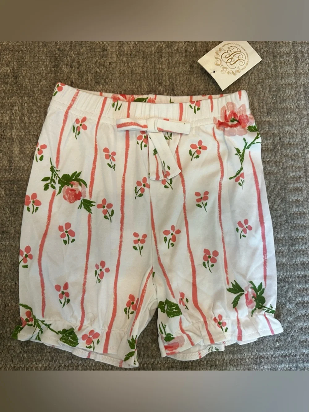 NWT The Beaufort Bonnet Company TBBC Pima flower knickers girls size 7
